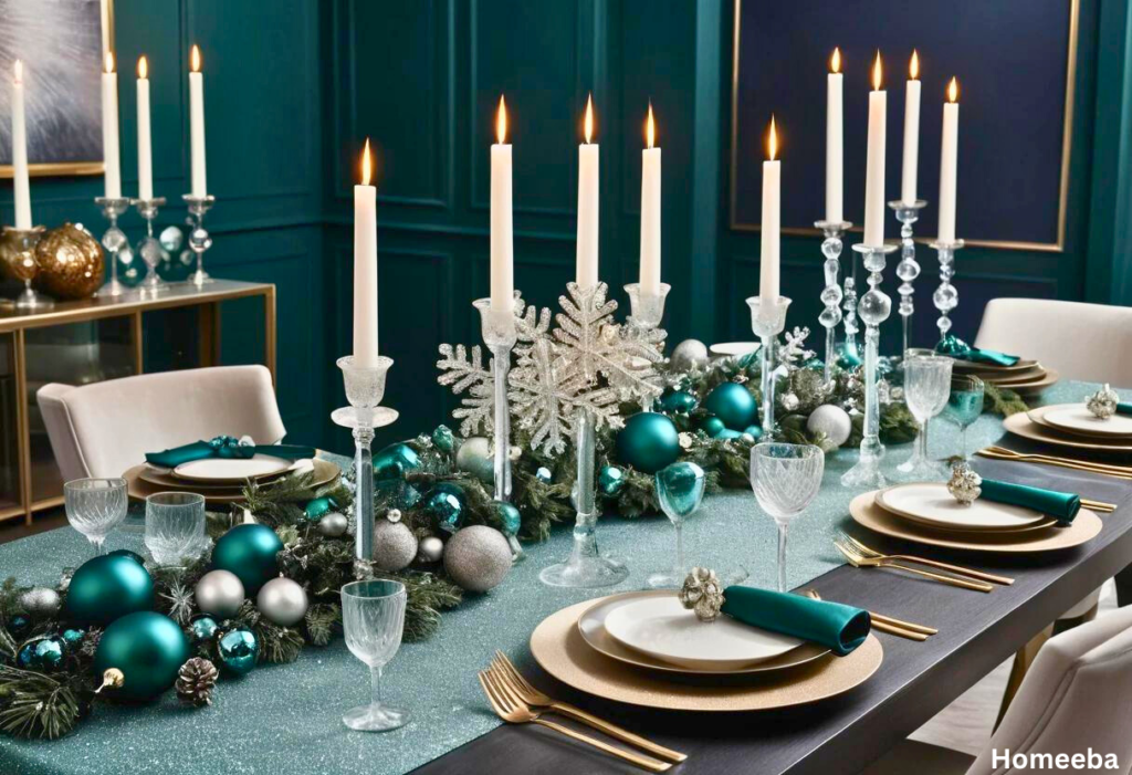 christmas decor for dining room table